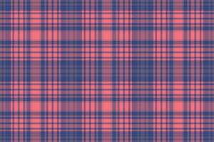 Plaid seamless vector of tartan textile background with a check pattern fabric texture.