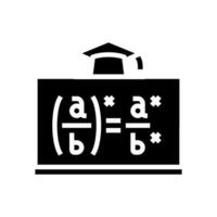 math class primary school glyph icon vector illustration