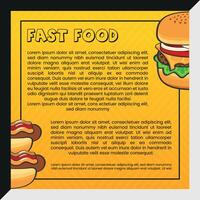 Food Restrurant menu and poster design vector