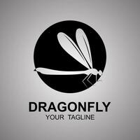 Dragonfly illustration icon design template vector photo