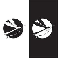 Dragonfly illustration icon design template vector photo