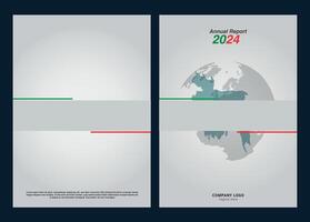 Annual Report cover design templete vector