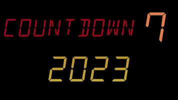 10 seconds countdown time for new year 2024 video