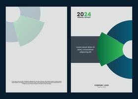 Annual Report cover design templete vector