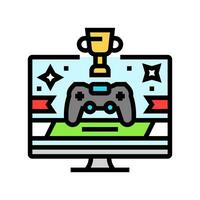 awards game development color icon vector illustration