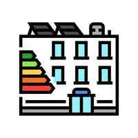 office energy efficient color icon vector illustration