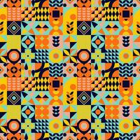 Neo geometric big pattern. Great design element for  patch, pattern for fabric or poster, web design, wallpaper, wrapping paper, typography, banners, flyers vector