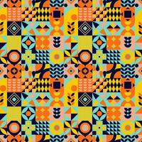 Neo geometric big pattern. Great design element for  patch, pattern for fabric or poster, web design, wallpaper, wrapping paper, typography, banners, flyers vector