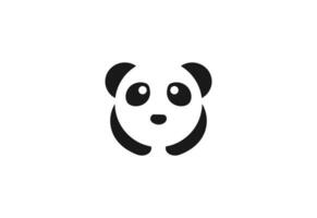 Little Panda bear logo design, Vector design template