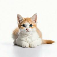 AI Generative Images - Cute Cat Studio Photography photo