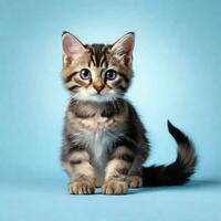 AI Generative Images - Cute Cat Studio Photography photo