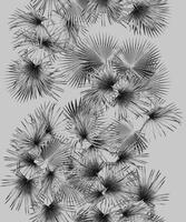 Abstract Design of Textured Flowers Ready for Textile Prints. vector