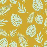 leaves. Trendy vector seamless pattern. Minimalistic  concept. Perfect print for fabric, textile, wallpaper