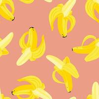 Bananas. Vector. Cartoon style. Seamless Pattern, Background, Wallpaper. Perfect for prints vector