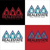 real inmuebles agente logo casa real inmuebles logo real inmuebles edificio logo edificio construcción arquitectura vector