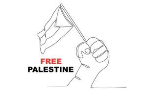 un concepto de defendiendo Palestina vector