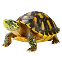 ai généré mignonne bébé tortue agrafe art png