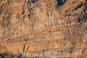 a mountain with a lot of rock and dirt photo