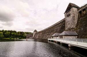 the dam at the lake photo