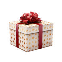 AI generated christmas gift box png