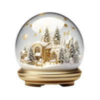 AI generated Snow Globe With Light png
