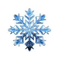 ai generato bellissimo fiocco di neve con intricato simmetrico modelli png