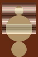 Abstract Poster, Mid Century Modern, Colorful Prints, Geometric Art Print vector