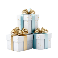 AI generated Christmas Gifts Boxes Christmas Gifts No Background AI Generative png