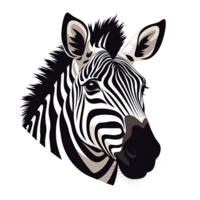 AI generated Cartoon Style Zebra Illustration No Background Perfect for Print on Demand Merchandise AI Generative png