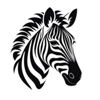 AI generated Cartoon Style Zebra Illustration No Background Perfect for Print on Demand Merchandise AI Generative png