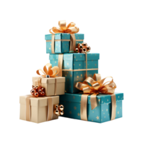 ai generado Navidad regalos cajas Navidad regalos No antecedentes ai generativo png