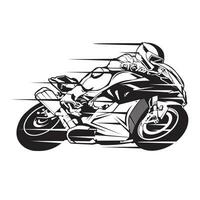 moto vector ilustración, Perfecto para carreras equipo logo y t camisa diseño