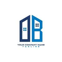vector hogar hoja db logo diseño modelo