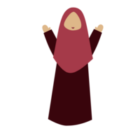 Faceless Hijab Woman Expression png