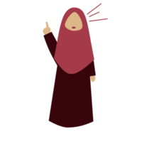 Faceless Hijab Woman Expression png