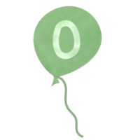 Green Balloon Alphabet png