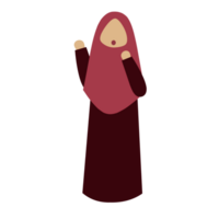 Faceless Hijab Woman Expression png