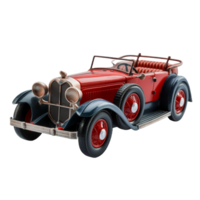 AI generated Old vintage car toy AI generated png