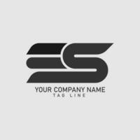 ES Letter Logo design vector pro vector