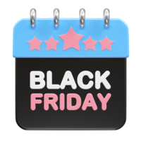 Black Friday sale 3d rendering icon illustration png