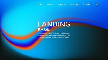 resumen antecedentes elegante degradado malla azul naranja suave color diseño vector modelo bueno para moderno sitio web, fondo de pantalla, cubrir diseño