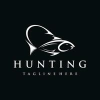 Vector hunting logo design vector icon with modern style