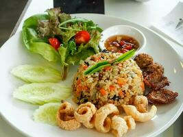 food vegetable meal fried dinner delicious traditional rice cooking healthy thai tasty lunch asia fresh thailand counth north lunch dinner breakfast gourmet asian meat rice spicy hot menu seafood photo