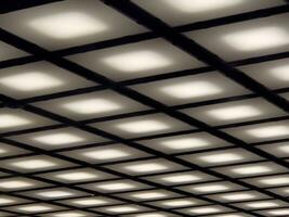 Office ceiling lights square pattern Chicago photo