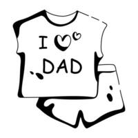 Trendy Baby Clothes vector