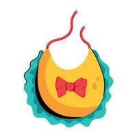 Trendy Baby Bib vector