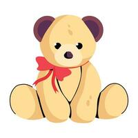 Trendy Teddy Bear vector