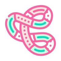 tangle toy fidget color icon vector illustration