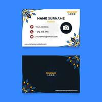 Mandala Art Name Card Design for Business or Company vector