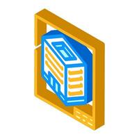 isometric view architectural drafter isometric icon vector illustration